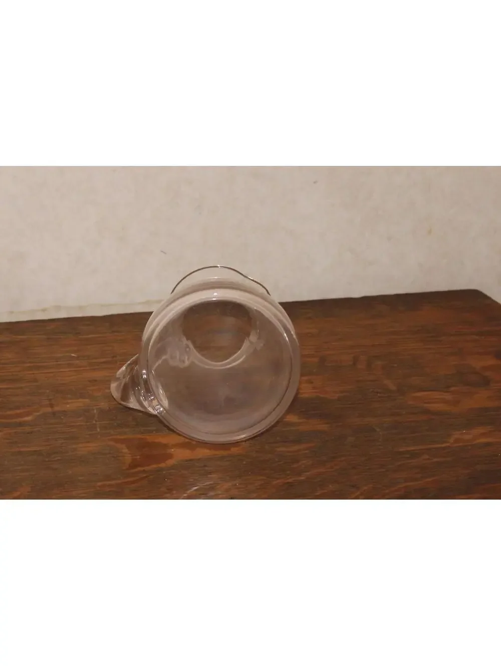 Vintage Glass Clear Small Pitcher